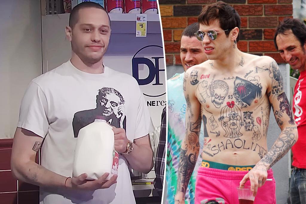 Pete Davidson gives rare look at tattoo-free arms on ‘Saturday Night Live’ after ink removal - Page 